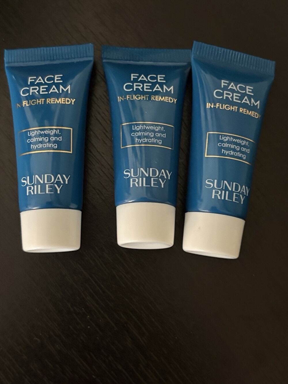 Sunday Riley FACE CREAM In-Flight Remedy Calming Hydrating .17 oz/5ml Lot Of 3